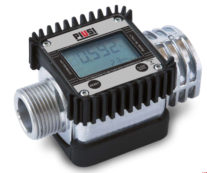 PIUSI K24 METER M/MF LITER BLACK 1INBSP diesel 7-120 L/MIN