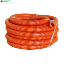 (HD)UPVC Conduit Orange Gaine Annelée /m - 50HD