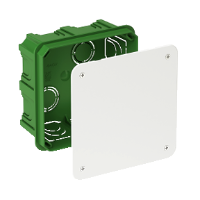 Schneider Electric Junct.box square 100x100x50 green