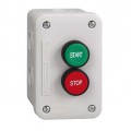 Schneider Electric Boite BP Vert Start 1 NO PB Rouge Stop