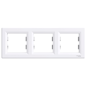 Schneider Electric Plaque 3 postes hor, blanc