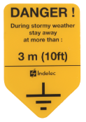 INDELEC Panneau "Danger" 150x100 mm-v.français