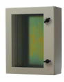 IP55 Enclosure 600x600x250mm, Body Thicknedd:1.5mm, Mounting Plate:2mm Transparent Door