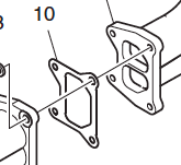 [DO-65.08901-0060] Gasket, Exhaust Manifold