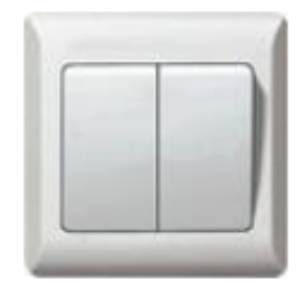 [P5121] 2 Gang 1 Way Wide Rocker Switch