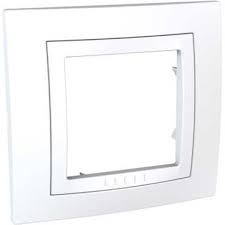 [MGU2.002.18] UNICA Basic - Plaque de Finition Blanc (1 poste)